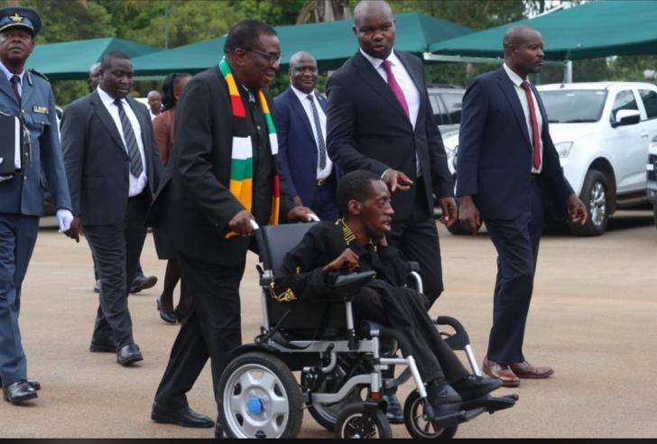 Mnangagwa hands over vehicles, wheelchairs to young Zimbabweans with disabilities