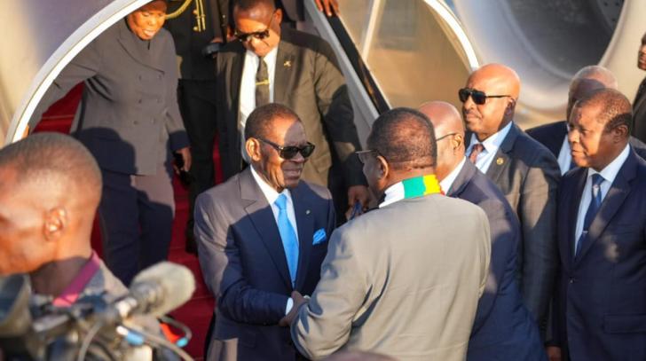 Obiang Nguema Mbasogo jets into Zimbabwe